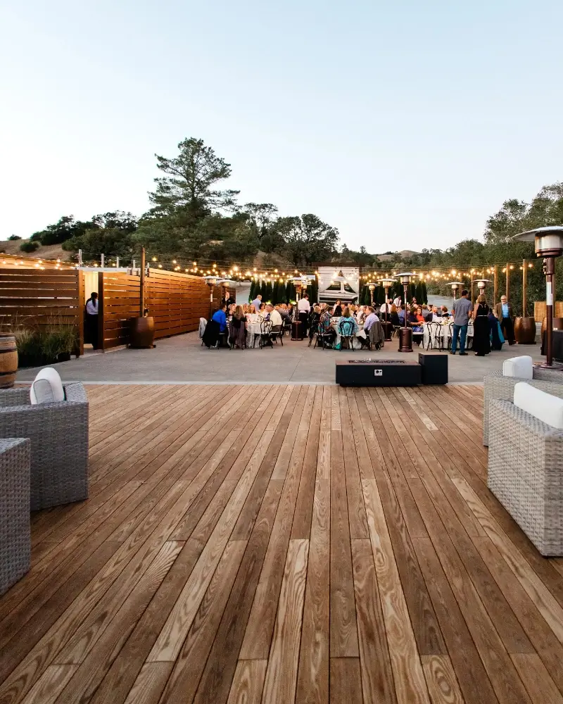 Americana Thermally Modified Hardwood decking installation