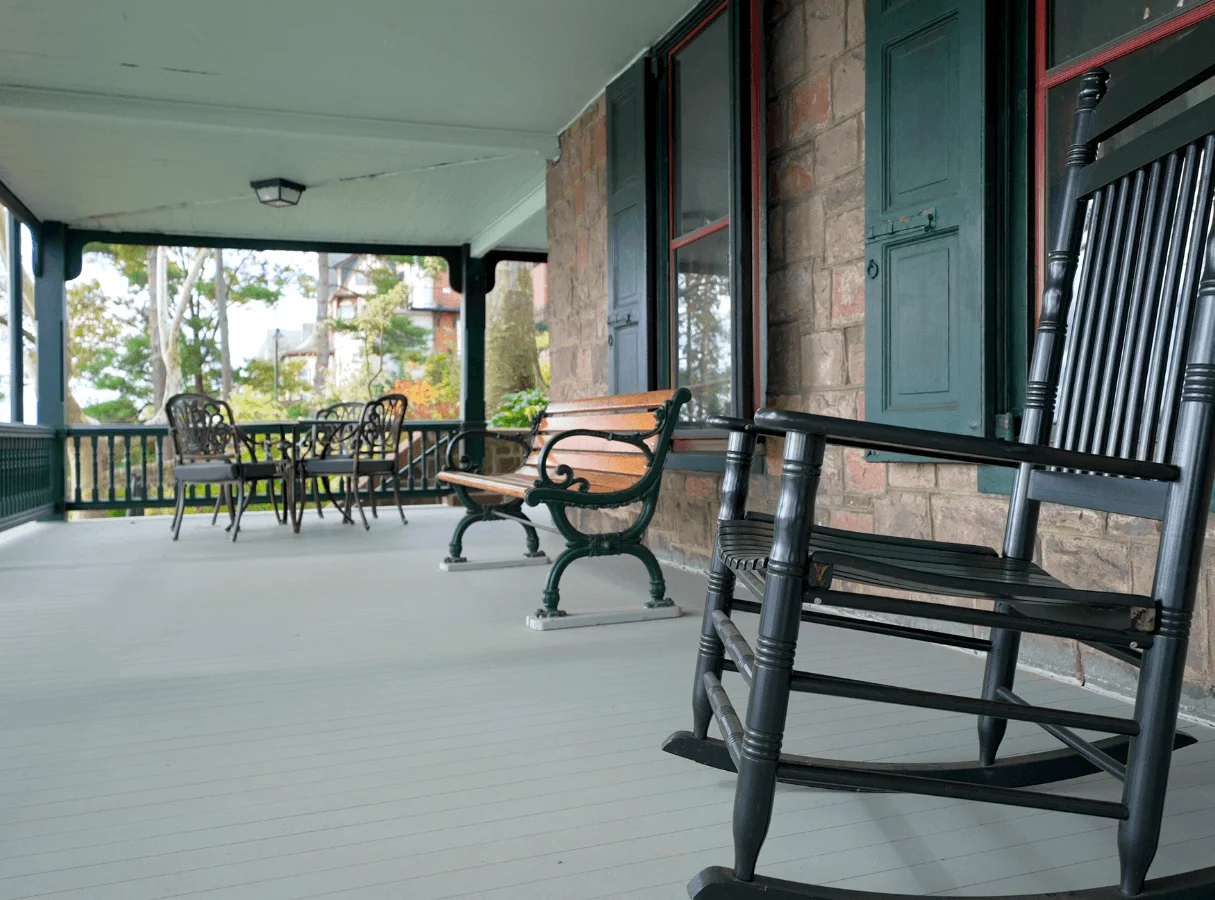 The Grundy Museum Historic Porch Restoration using Americana Wood