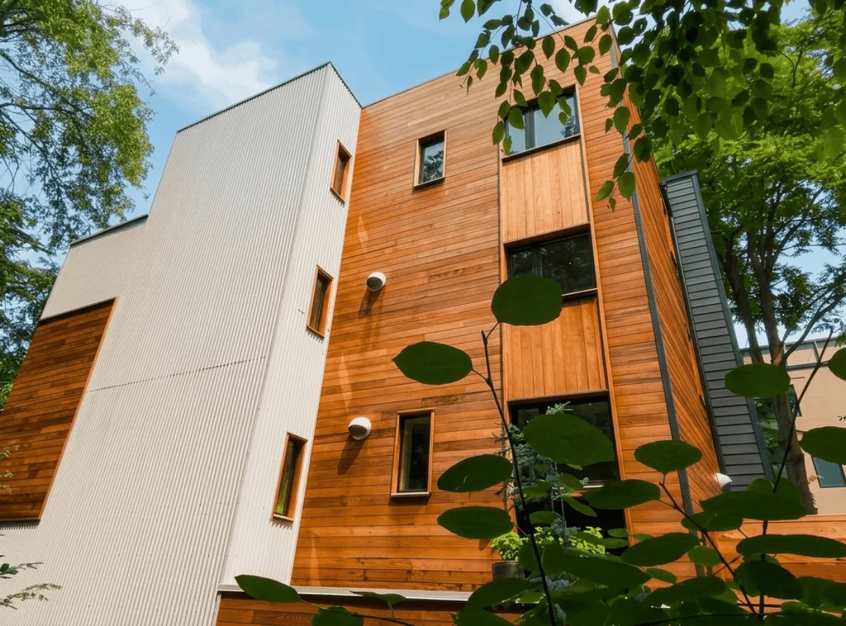 Philadelphia Passive House siding and decking