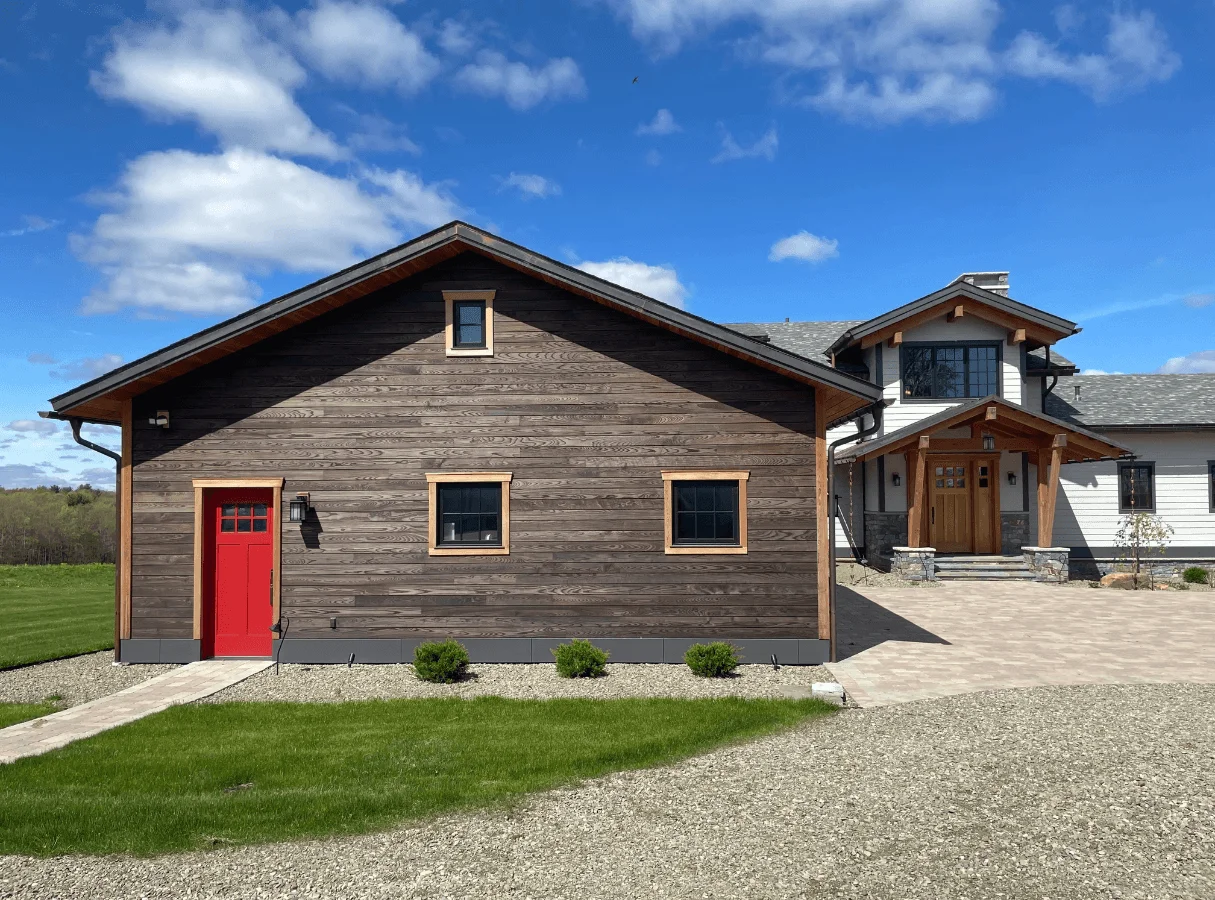 The Titusville Timber Home wood exterior siding